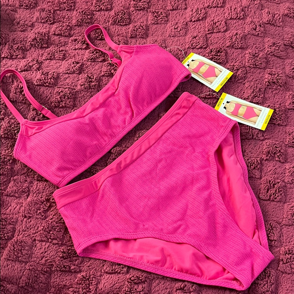 Vibrant Pink Women's Two Piece Set